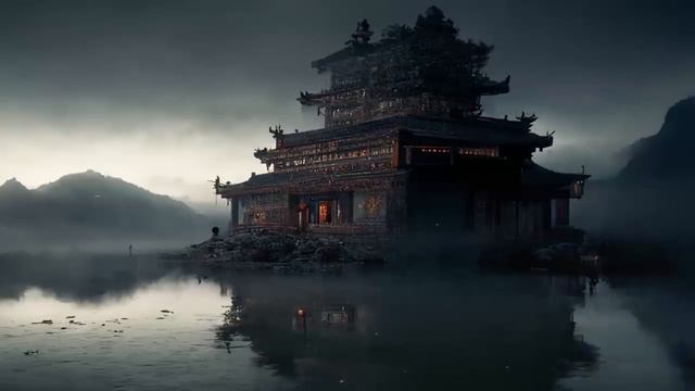 Зеркало - Успокаивающая медитативная атмосфера Японии, фоновая Японская музыка смотреть онлайн