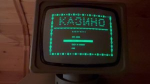 Демонстрация загрузки операционной системы SCP 3.0, на Robotron 1715M и игра "Казино"