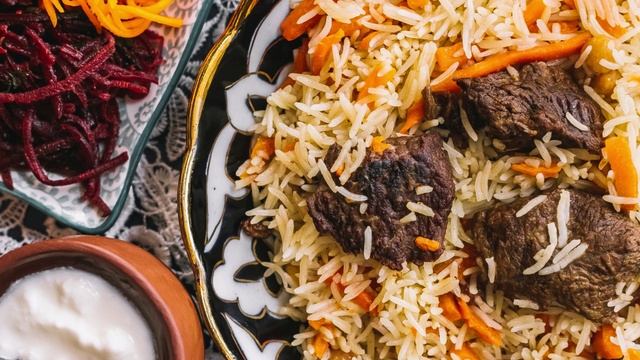 Плов из свинины в сковороде смотреть онлайн