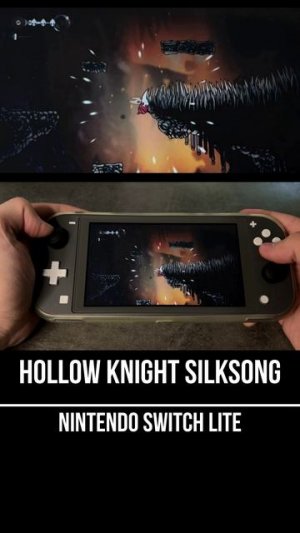 Hollow Knight Silksong Nintendo Switch Lite Gameplay
