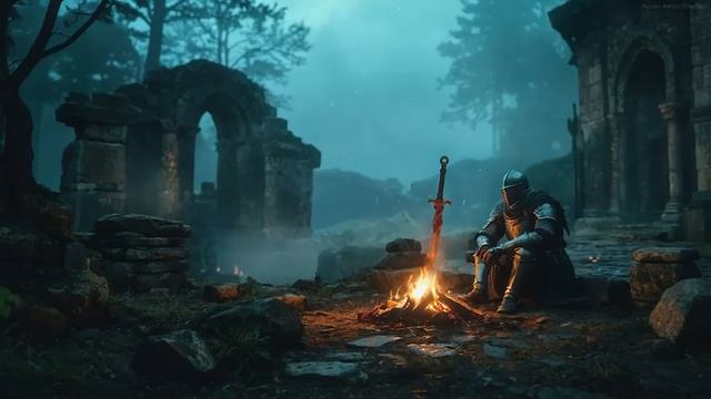Пепел - Нежная музыка вдохновленная игрой Dark Souls, фоновая музыка для отдыха смотреть онлайн