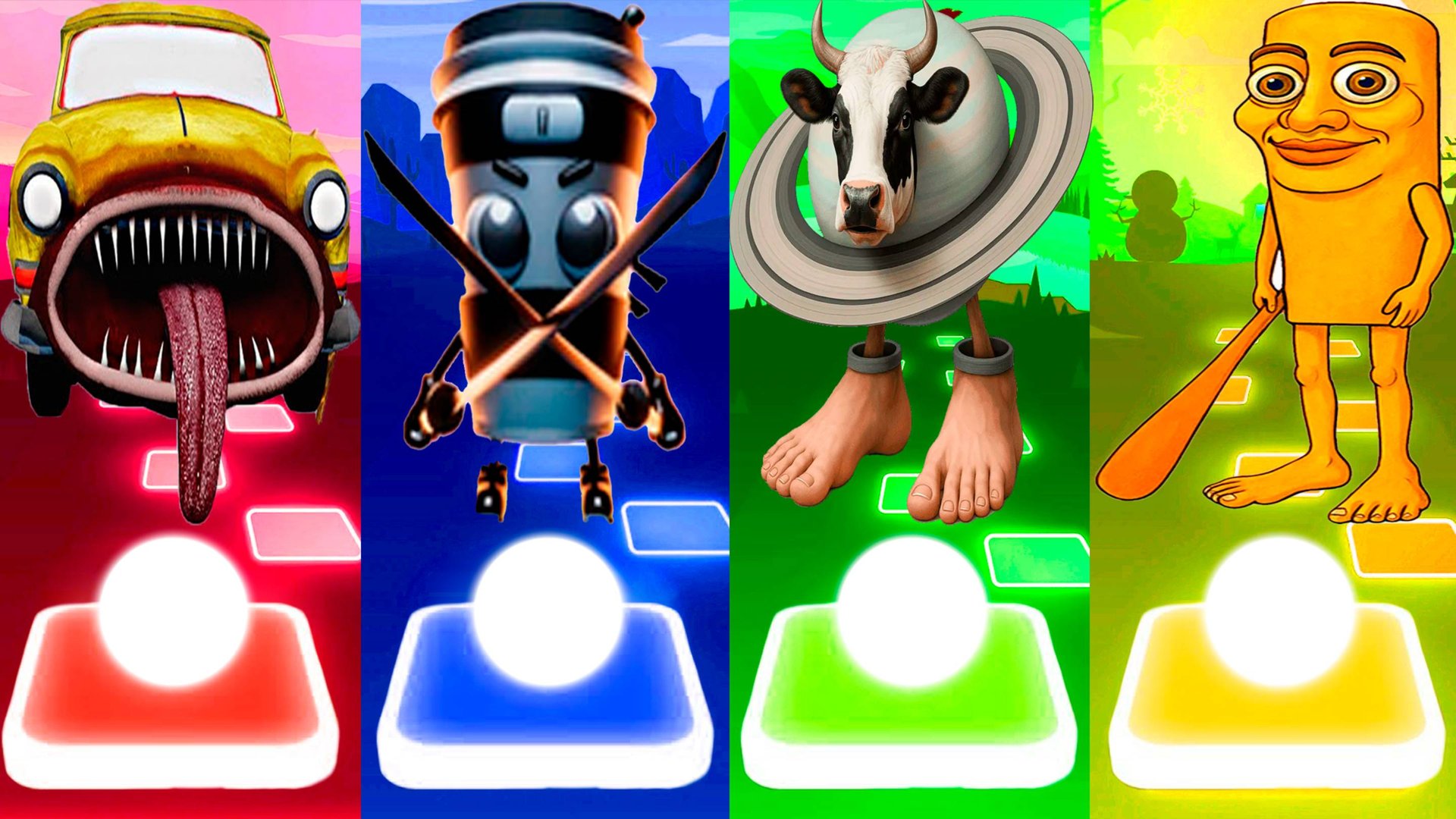 МАШИНА МОНСТР 🆚 КАПУЧИНО АССАСИНО 🆚 ЛАВАКА САТУРНА САТУРНИТА 🆚 ТУН ТУН ТУН САХУР | Tiles №231 смотреть онлайн