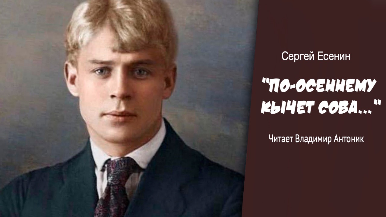 Ко Дню Рождения Сергея Есенина. «По-осеннему кычет сова…». Читает Владимир Антоник.