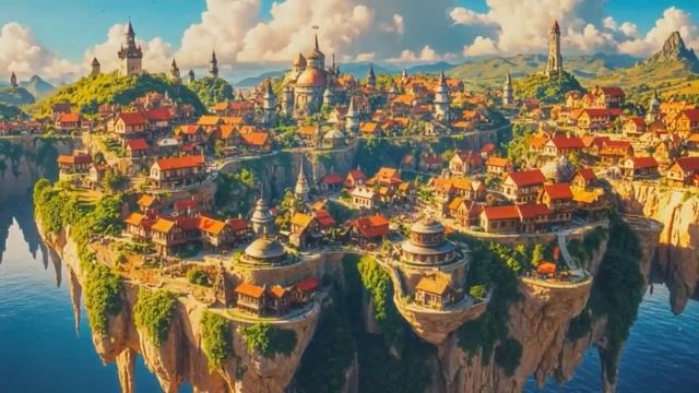 Над облаками - Эпическая музыка фэнтези мира для отдыха и расслабления, фоновая музыка смотреть онлайн