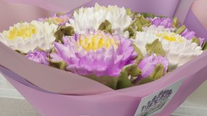 Букет хризантем из зефира.