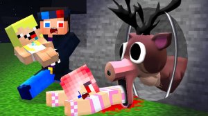 😱ПОБЕГ ОТ ОЛЕНЯ 99 НОЧЕЙ В ЛЕСУ В МАЙНКРАФТ! ШЕДИ ЛЕСКА И НУБИК MINECRAFT