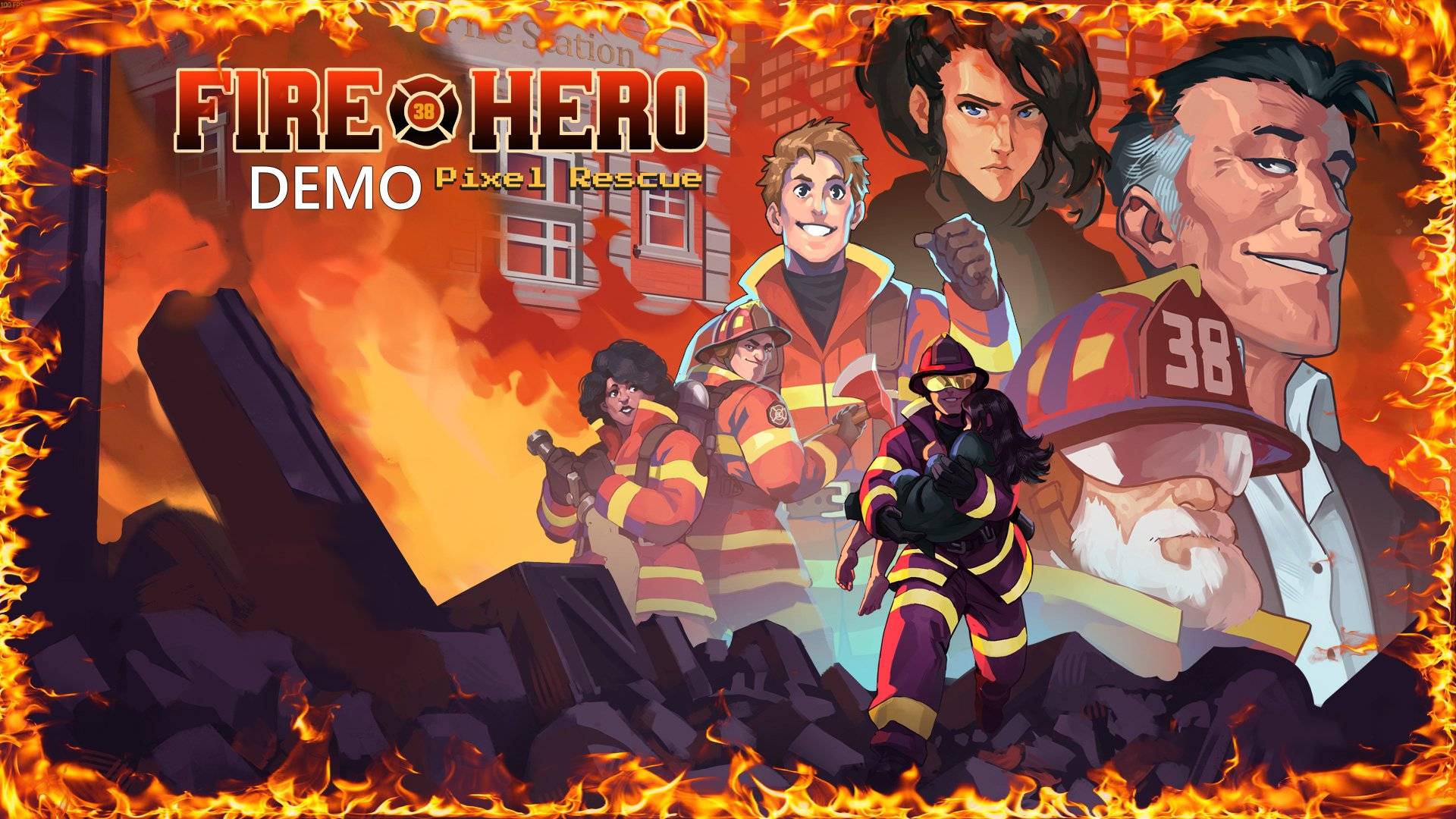 Fire Hero - Pixel Rescue Demo Gameplay смотреть онлайн