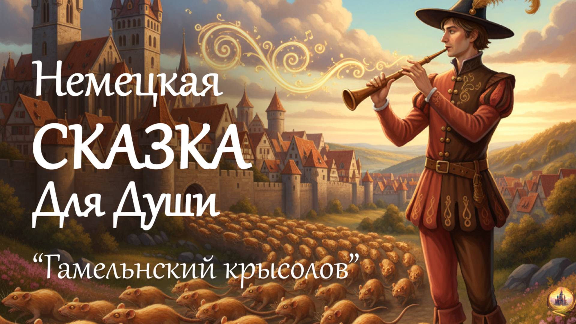 🐭Легенда о Гамельнском Крысолове 😴 Самая поучительная немецкая сказка о жадности и музыка для сна смотреть онлайн