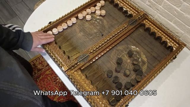 Резные Нарды ручной работы 60х30 смотреть онлайн