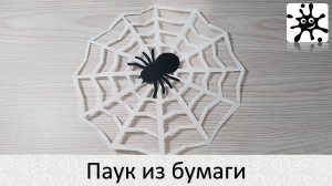 Паук из бумаги. Как сделать паука