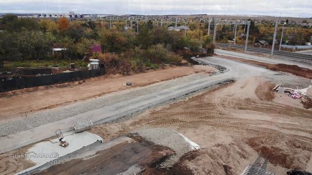 Готовность автомагистрали Центральная - от Ракитовского шоссе до тоннеля / город Самара / Russia