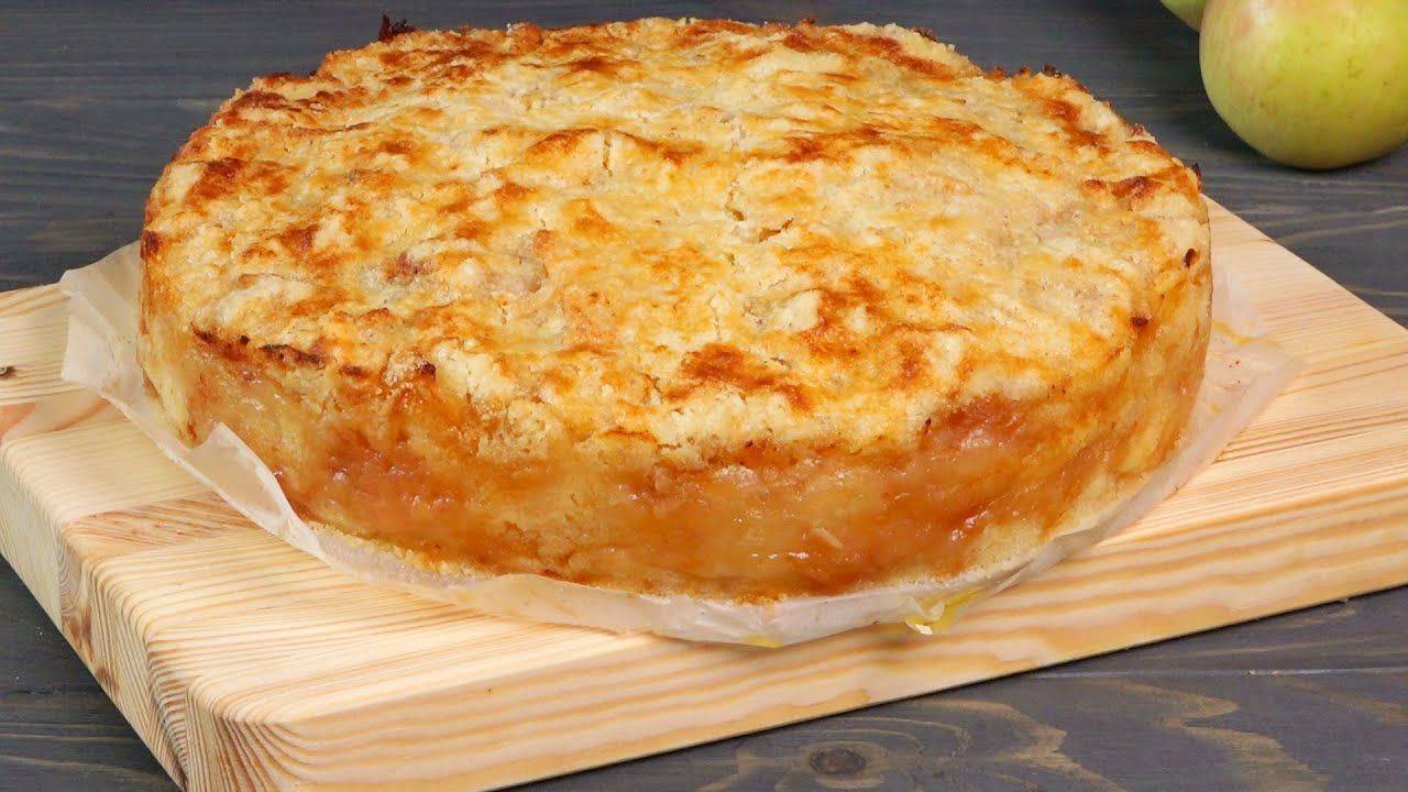 Пирог с мукой, но без теста. Сухой яблочно-манный пирог смотреть онлайн