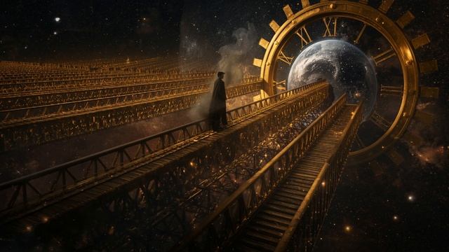 Golden Clock-Bridge Labyrinth ⏰ 2-Hour Cosmic Ambience ｜ Miniature Universes ｜ Starlight Trail