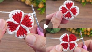 Цветочек крючком😍 #все_в_жизни_связано #вязаниекрючком