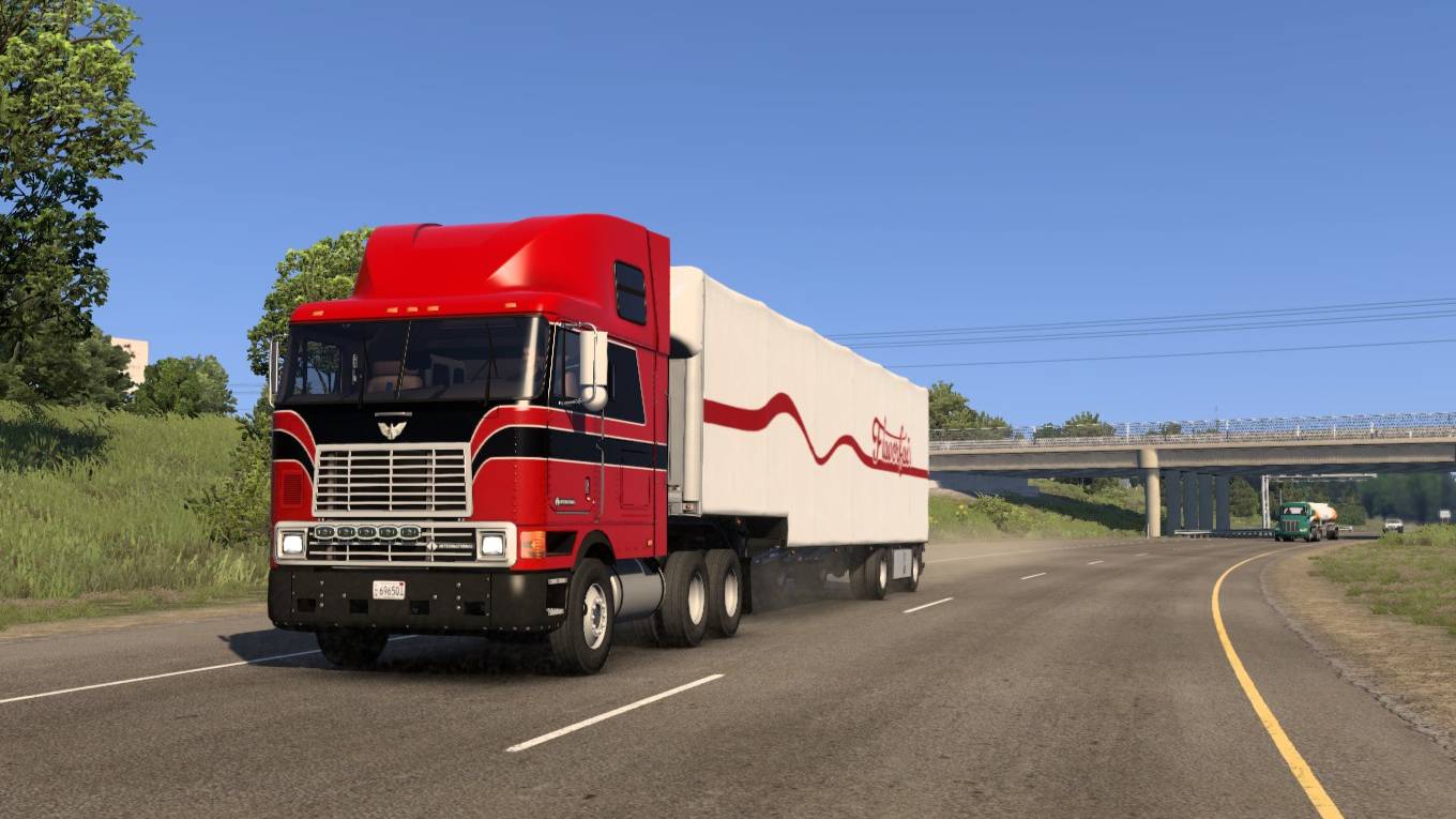 American Truck Simulator 1.55 Джанкшен-Сити (KS) в Эмпория (KS) Миндаль в ящиках 36 501 фнт. смотреть онлайн