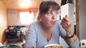 Жизнь в Деревне,  Я справилась и к зиме готова в своем новом доме , Готовлю Обед , Мукбанг