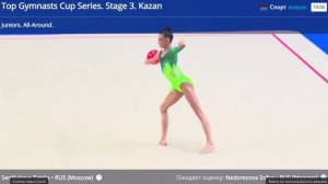 //Выступление Таисии Сердюковой в первый день с мячом на турнире «III Этап Кубка Сильнейших»