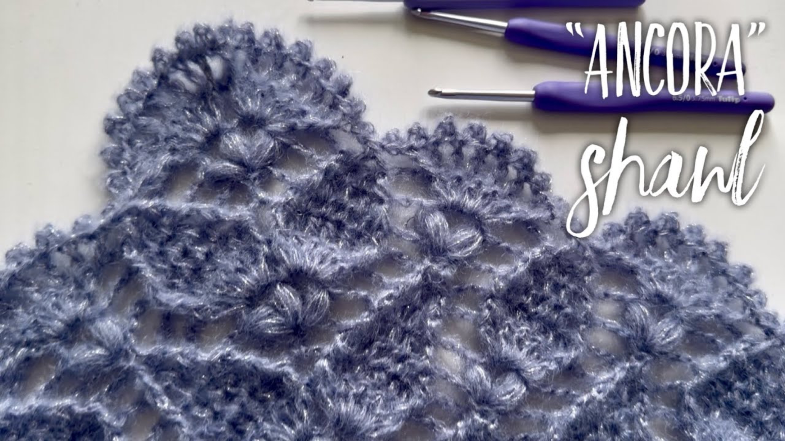 Смотрите, какая редкая красота! 😍 Шаль «Анкора» ❤️🔥 Подробный МАСТЕР-КЛАСС