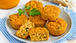 Консервированные овощи тоже могут быть основой для теста. ОВСЯНЫЕ КЕКСЫ НА ОВОЩНОЙ ИКРЕ