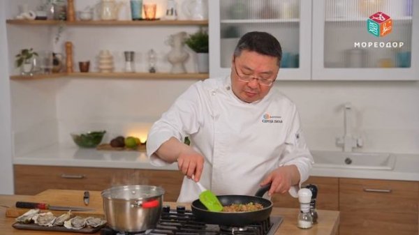 Настоящий Бостонский Клэм-чаудер с морепродуктами — сливочный суп от шефа Сергея Лигая