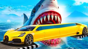 Сможет ли ламба проехать мегалодона в гта 5 ? - эксперимент в gta 5