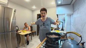 Следим за СОСЕДЯМИ! Вован ДОВЁЛ, готовлю ужин вся на НЕРВАХ! Куриные сердечки карри! Влог