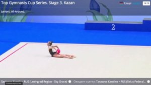 //Выступление Ксении Савиновой в первый день с мячом на турнире «III Этап Кубка Сильнейших»