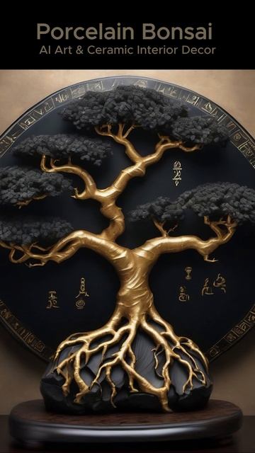 Фарфоровый бонсай • Интерьерный акцент