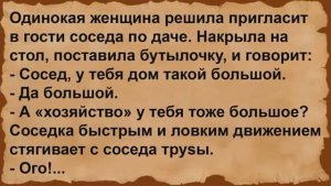 Как одинокая женщина соседа в гости пригласила. Сборник анекдотов