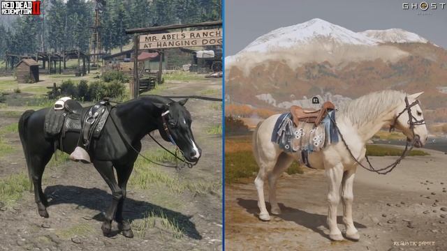 Сравнение графики и физики Ghost of Yotei и RDR2 смотреть онлайн