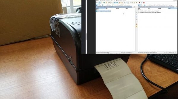 Platform RTT-400/XP-TT426B Обзор и настройка термотрансферного принтера этикеток.