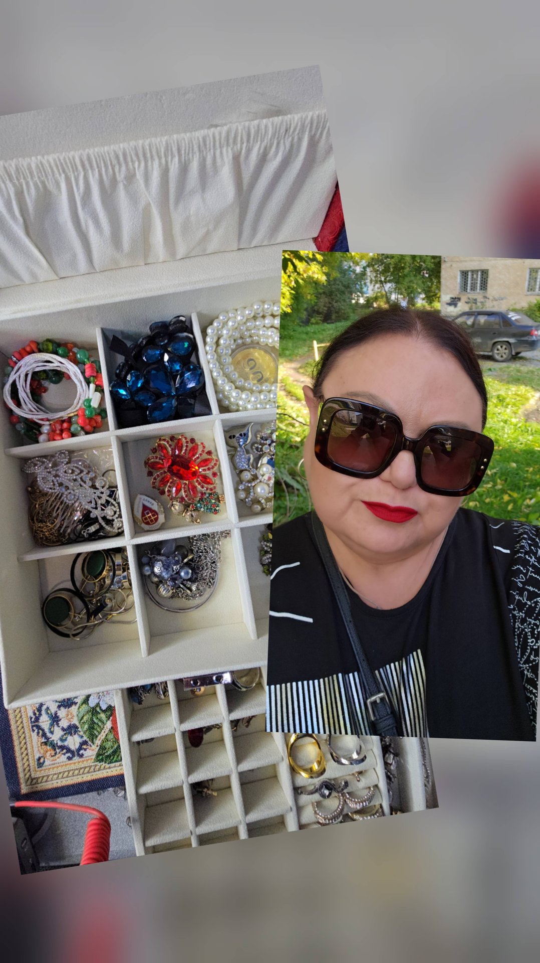 Распаковка и обзор новенькой шкатулки для украшений 💍🎀 Обзор очков, платков и многое другое 👓 смотреть онлайн