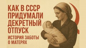 Как в СССР придумали декретный отпуск. #СССР #декретныйотпуск #историяСССР #советскаяистория #женщин