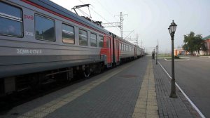 Электропоезд ЭД9М-0174. Покатушки от Шпагино до Загонного+отправление.