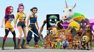 Новые k-pop охотники на демонов против всех итальянских мемов