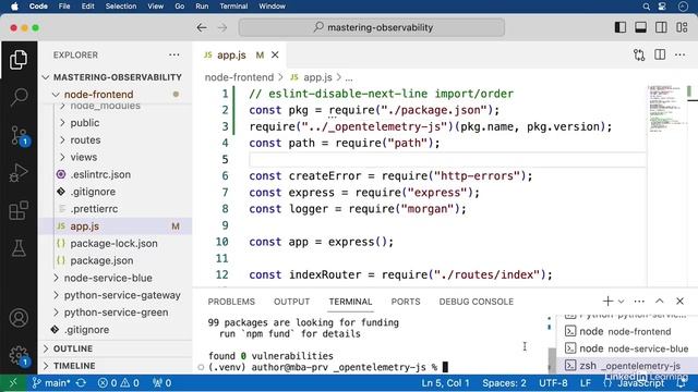 02 - Instrumenting Node.js for tracing | Part#3 - Погружение в трассировку OpenTelemetry смотреть онлайн