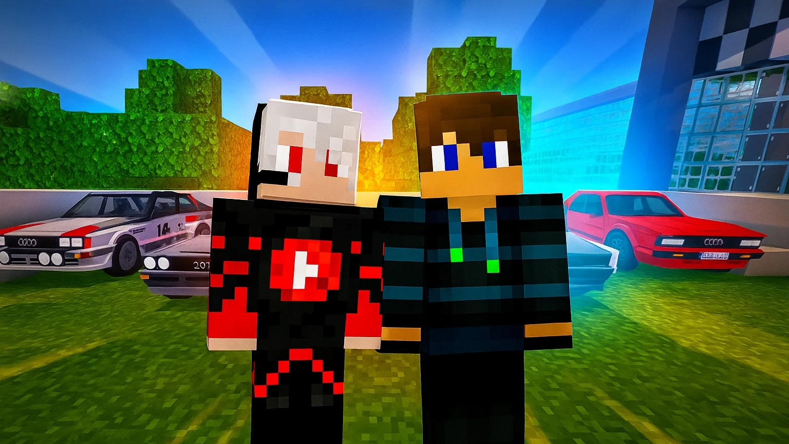 Новая Лесная гонка 1-Серия с другом в Майнкрафт {Белчёнок™}