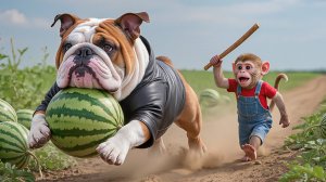 Мультики для детей. Новые приключения обезьянки на тракторе 🚜. Мультфильмы