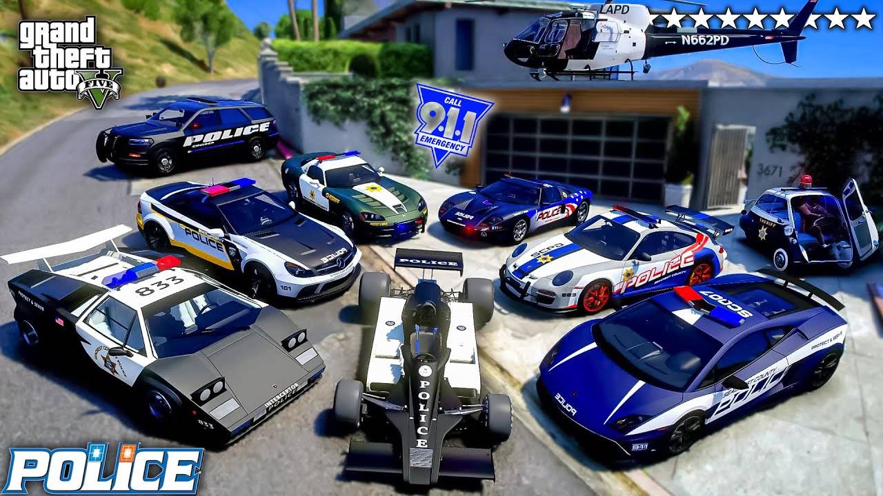 СОБРАЛ КОЛЛЕКЦИЮ ПОЛИЦЕЙСКИХ МАШИН В ГТА 5! РЕАЛЬНАЯ ЖИЗНЬ ВОРОВ ОБЗОР МОДА GTA 5 ОНЛАЙН