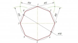 Как построить восьмиугольник