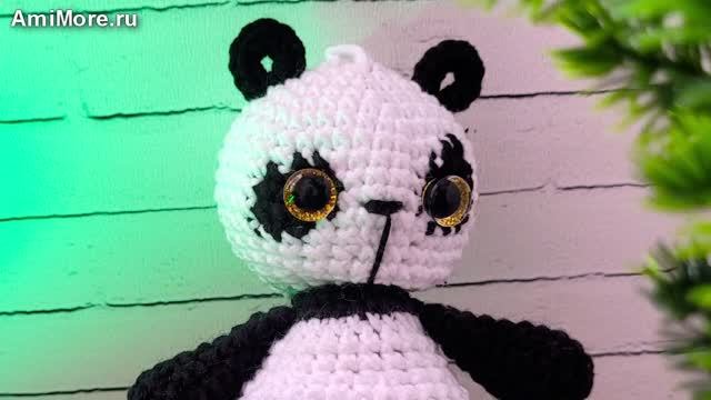 Амигуруми: схема Панда | Игрушки вязаные крючком смотреть онлайн