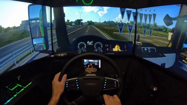 Euro Truck Simulator 2 #ETS2 #MOZA R5.  ПРИЯТНАЯ РИЛАКСОВАЯ ПОЕЗДКА
