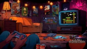 Super Mario Arcade Room ⧸⧸ Focus Lofi 80s Synthwave & Chillwave Beats