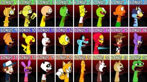 ВСЕ OC & BONUS Персонажи Из Sprunki Wenda Treatment