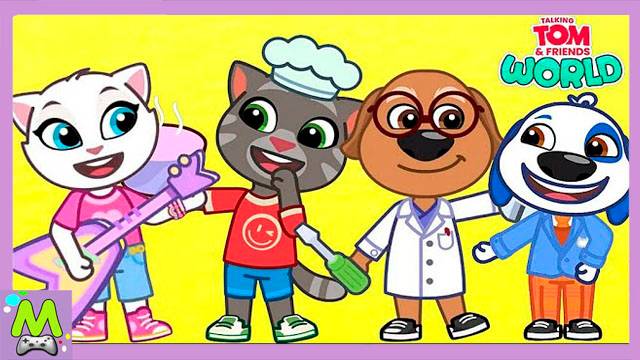 Мир Говорящего Тома и его Друзей.Игры в Танцевальной Студии Анджелы.Весело и Круто смотреть онлайн
