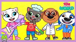 Мир Говорящего Тома и его Друзей.Игры в Танцевальной Студии Анджелы.Весело и Круто