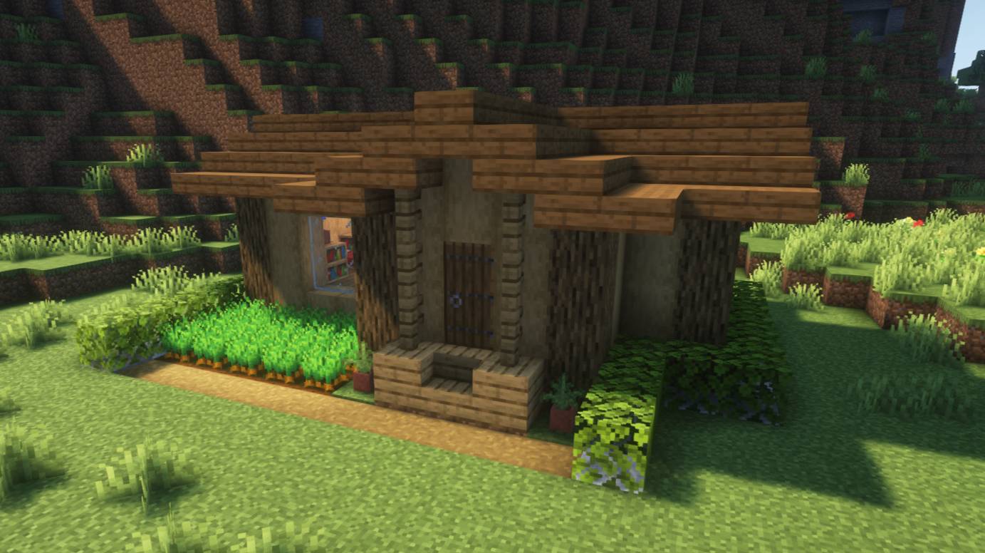 Как легко построить СТАРТОВЫЙ ДОМ в Майнкрафте #Minecraft #StarterHouse