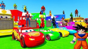 ЧЕЛОВЕК-ПАУК МОЛНИЯ МАККУИН И ДРУЗЬЯ ТАЧКИ МЕГАРАМПОВЫЙ ЧЕЛЛЕНДЖ СУПЕР ГОНКИ ГРУЗОВИК МАК МАКС