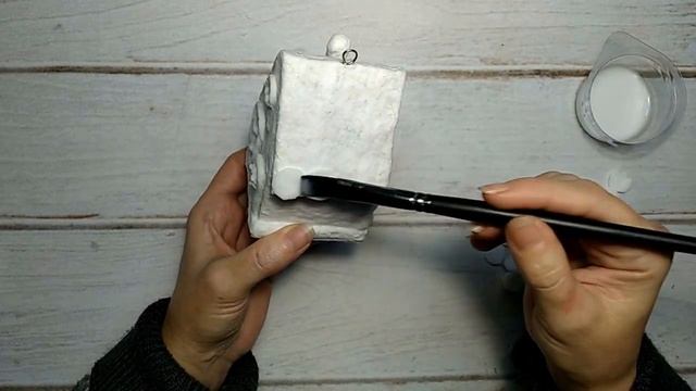 МК Домик из ваты на ёлочку _ Ватная игрушка _ DIY Christmas tree cotton house.mp4 смотреть онлайн