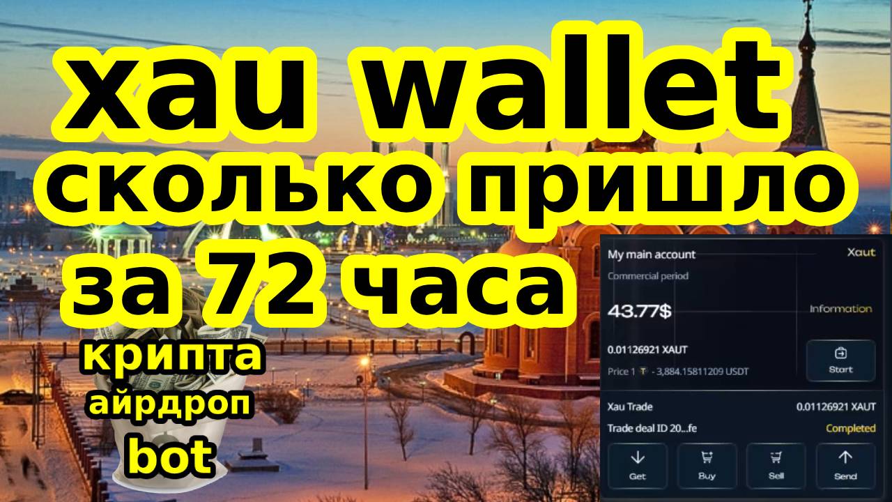 Xau Wallet сколько пришло за 72 часа